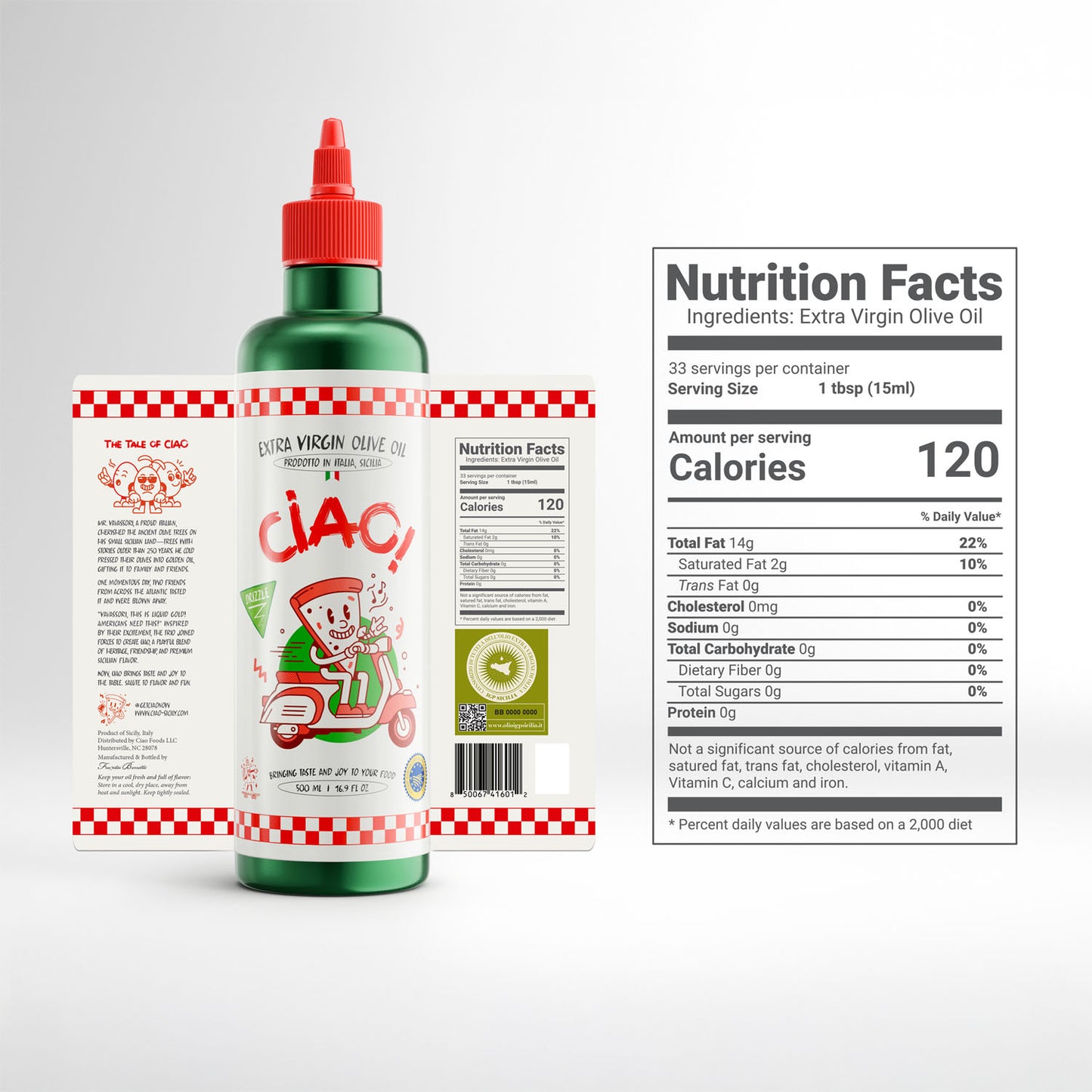 Ciao! Extra Virgin Olive Oil - 500ml Finishing