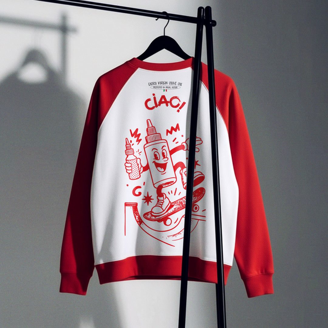 CIAO! Sweatshirt – Red & White