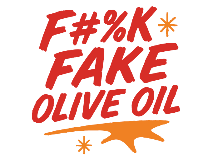 Cool T-Shirt F#%K FAKE OLIVE OIL